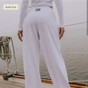 Never Worn DAILY DRILLS light gray pointelle pants